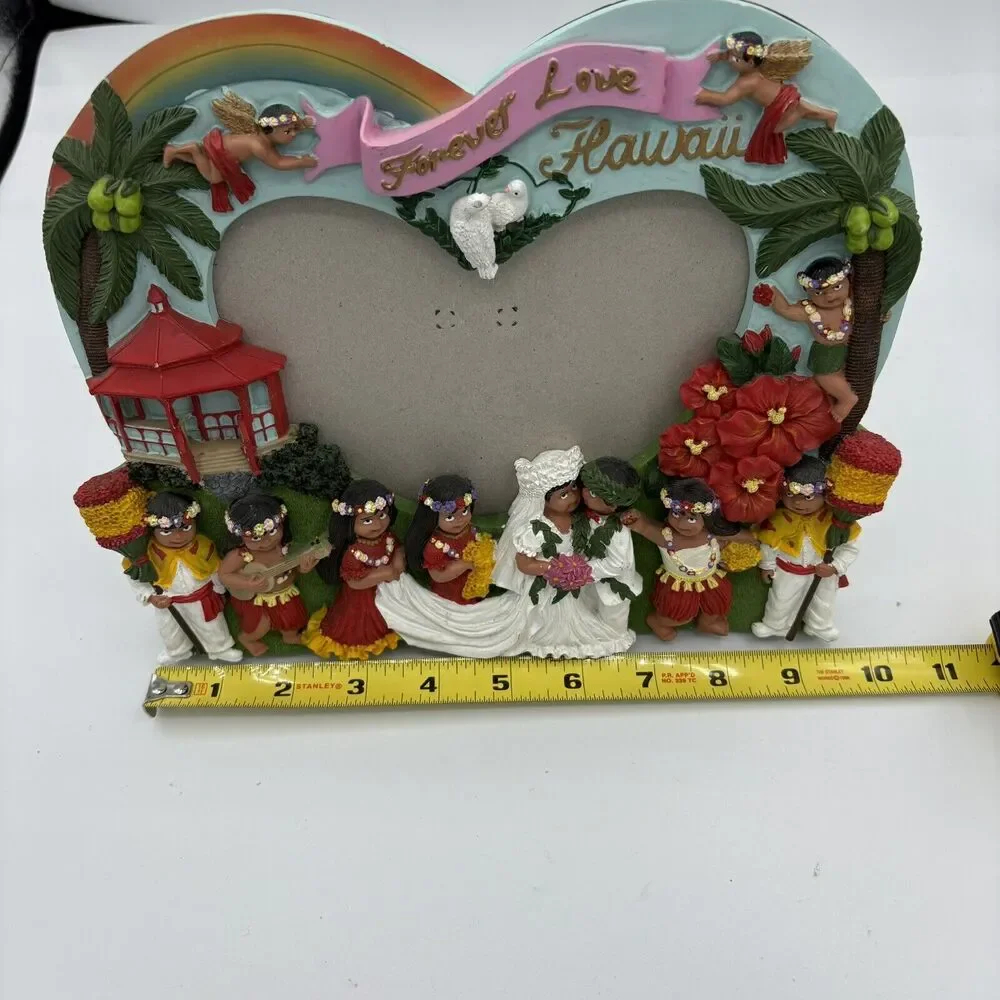 MTA Hawaii 3D Picture Photo Frame Wedding Forever Love Native People‎ Bride F1
